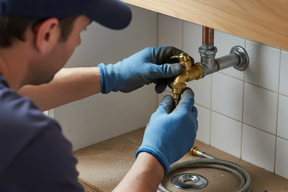 Shutoff valve and fitting work during Emergency Plumbing in Boerne